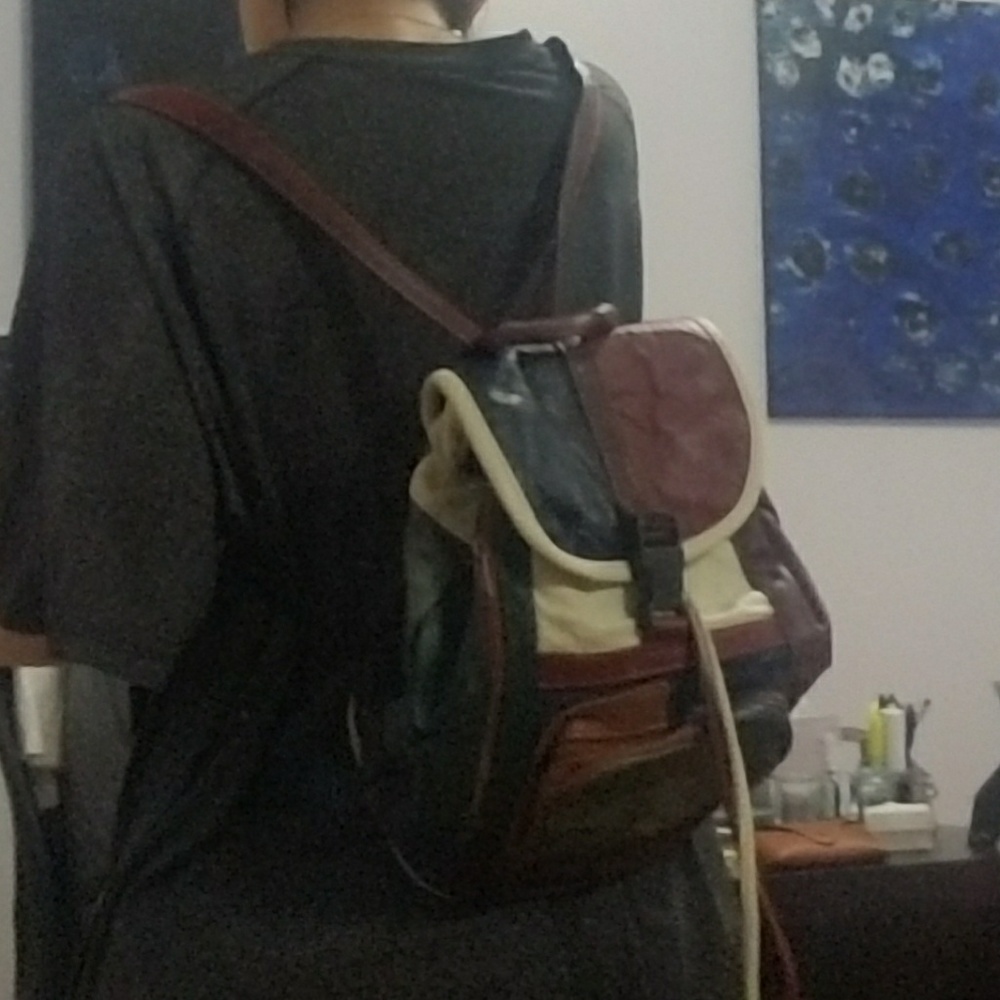 Patchwork Bookbag / Backpack - image 3